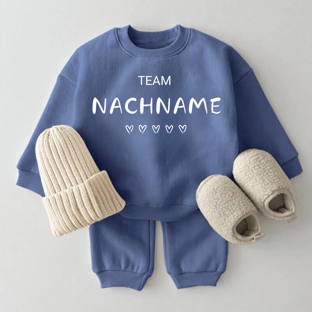 RitaLu - Baby - Set mit deinem Name "TEAM" - Zauberhafte Babybekleidung & Geschenkideen zur Geburt
