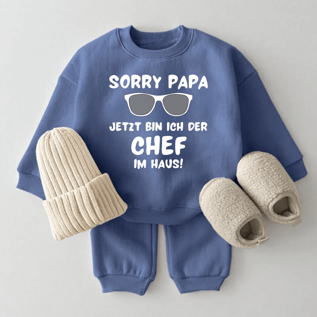 RitaLu - sorry papa jetzt bin ich der chef im haus! - Zauberhafte Babybekleidung & Geschenkideen zur Geburt