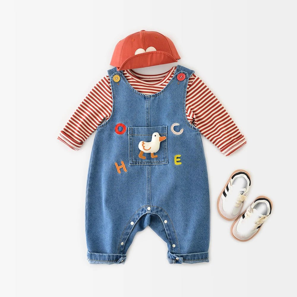 Sweet Duck Denim Latzhose - Kleines Wunder - Zauberhafte Babybekleidung & Geschenkideen zur Geburt